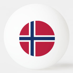 Balle De Ping Pong Drapeau de la Norvège