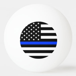 Balle De Ping Pong Drapeau de la police Thin Blue Line