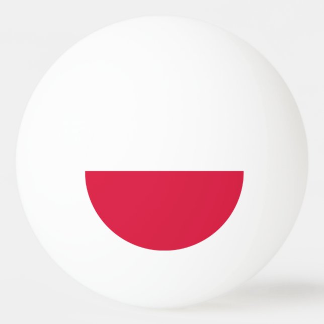 Balle De Ping Pong Drapeau de la Pologne (Devant)