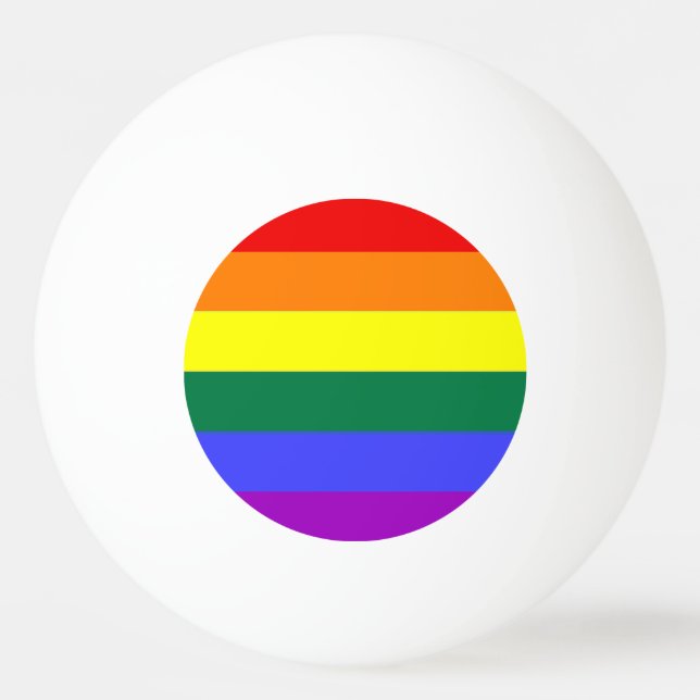 Balle De Ping Pong Drapeau de la Rainbow Pride gay lesbienne LGBT (Dos)