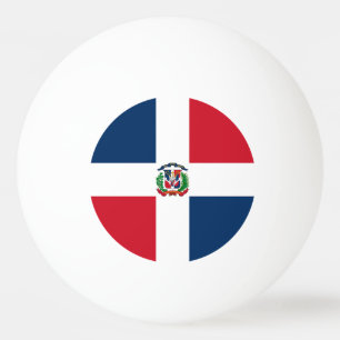 Balle De Ping Pong Drapeau de la République dominicaine