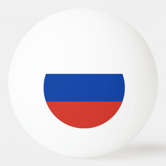 Balle De Ping Pong Drapeau de la Russie (Devant)