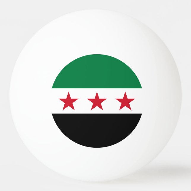 Balle De Ping Pong Drapeau de la Syrie (Devant)