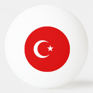 Balle De Ping Pong Drapeau de la Turquie