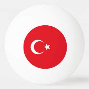 Balle De Ping Pong Drapeau de la Turquie