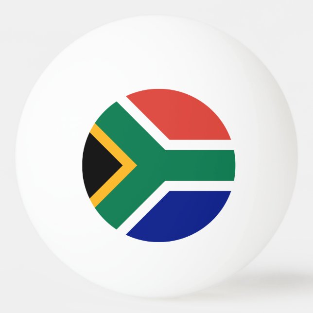 Balle De Ping Pong Drapeau de l'Afrique du Sud (Devant)