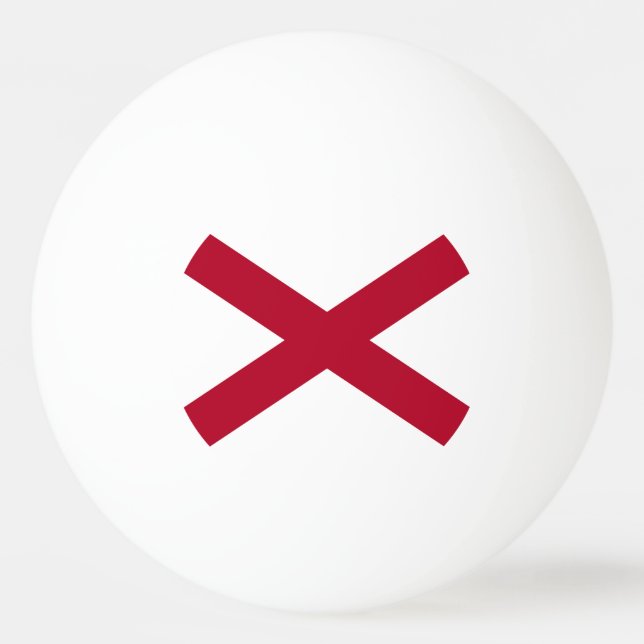 Balle De Ping Pong Drapeau de l'Alabama (Dos)