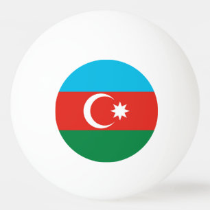 Balle De Ping Pong Drapeau de l'Azerbaïdjan