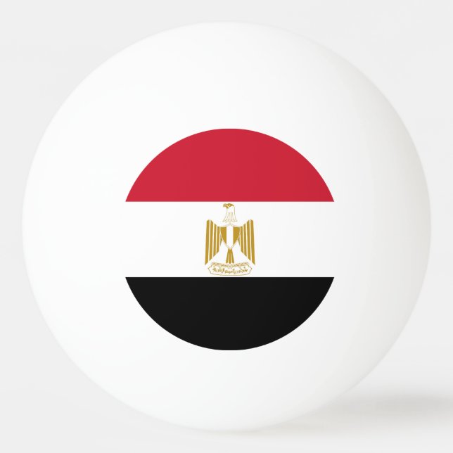 Balle De Ping Pong Drapeau de l'Égypte (Devant)
