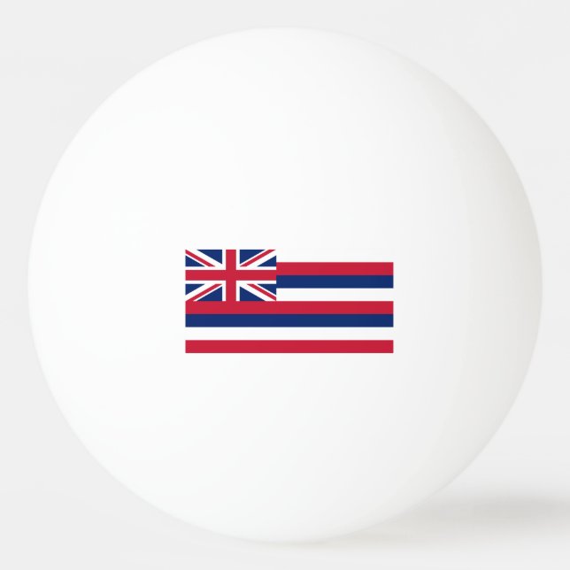 Balle De Ping Pong Drapeau de l'État d'Hawaii (Dos)