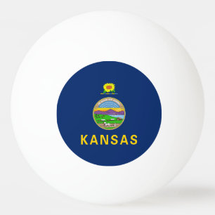 Balle De Ping Pong Drapeau de l'État du Kansas
