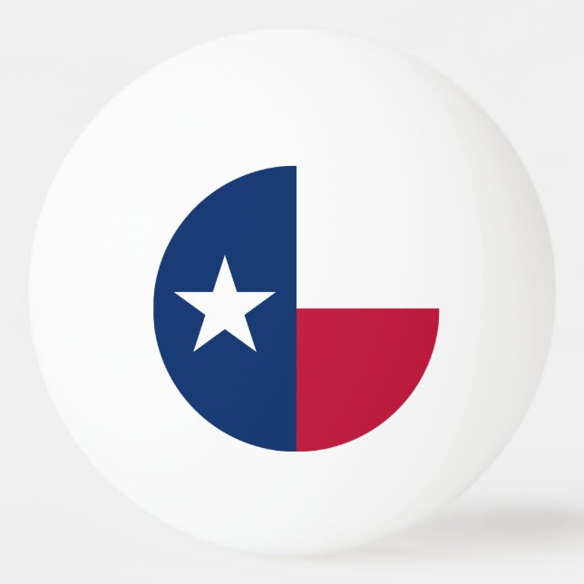 Balle De Ping Pong Drapeau de l'État du Texas (Devant)