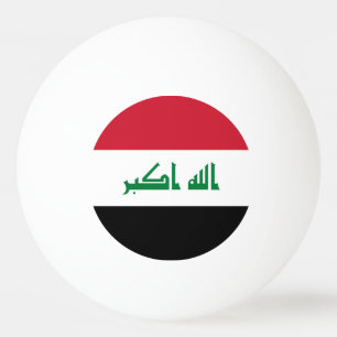 Balle De Ping Pong drapeau de l'Irak