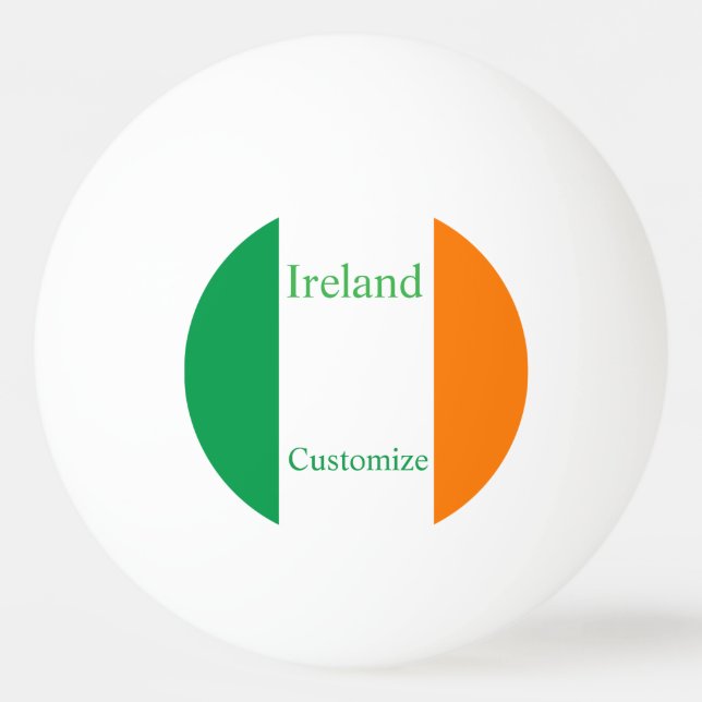 Balle De Ping Pong Drapeau de l'Irlande Thunder_Cove (Devant)