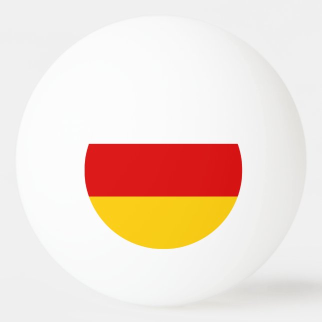 Balle De Ping Pong Drapeau de l'Ossétie du Sud (Devant)