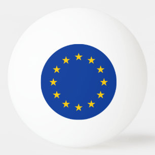 Balle De Ping Pong Drapeau de l'Union européenne