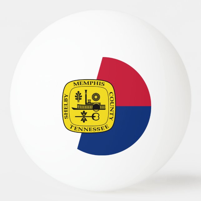 Balle De Ping Pong Drapeau de Memphis, Tennessee Ping Pong Ball (Devant)