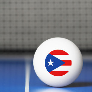 Balle De Ping Pong drapeau de Porto Rico