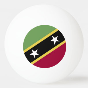 Balle De Ping Pong Drapeau de Saint-Kitts-et-Nevis