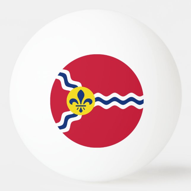 Balle De Ping Pong Drapeau de Saint-Louis, Missouri Ping Pong Ball (Devant)