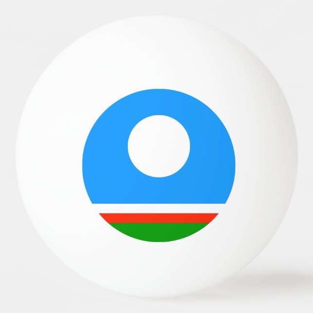 Balle De Ping Pong Drapeau de Sakha (Devant)