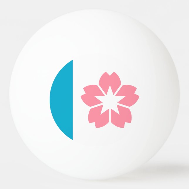 Balle De Ping Pong Drapeau de Salem, Oregon (Devant)