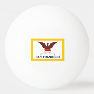 Balle De Ping Pong Drapeau de San Francisco, Californie Ping-Pong Bal