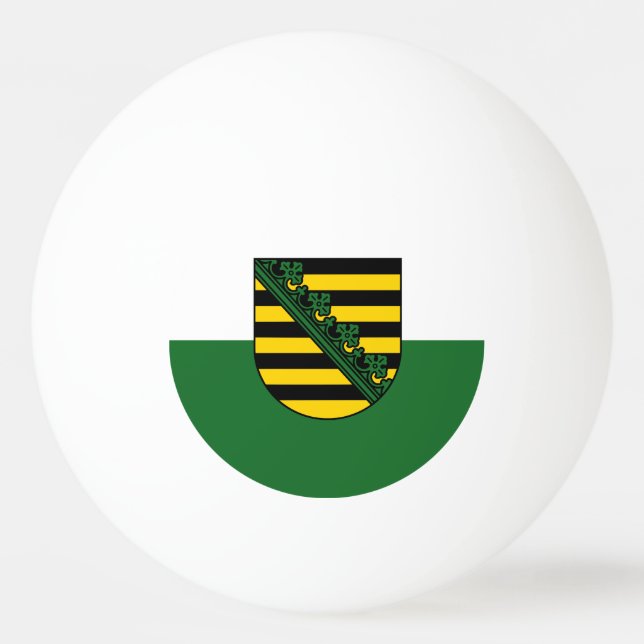 Balle De Ping Pong Drapeau de Saxe Ping-Pong Ball (Devant)