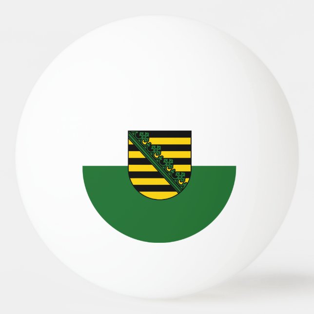 Balle De Ping Pong Drapeau de Saxe Ping Pong Ball (Devant)