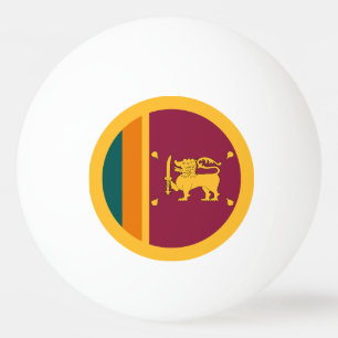 Balle De Ping Pong Drapeau de Sri Lanka