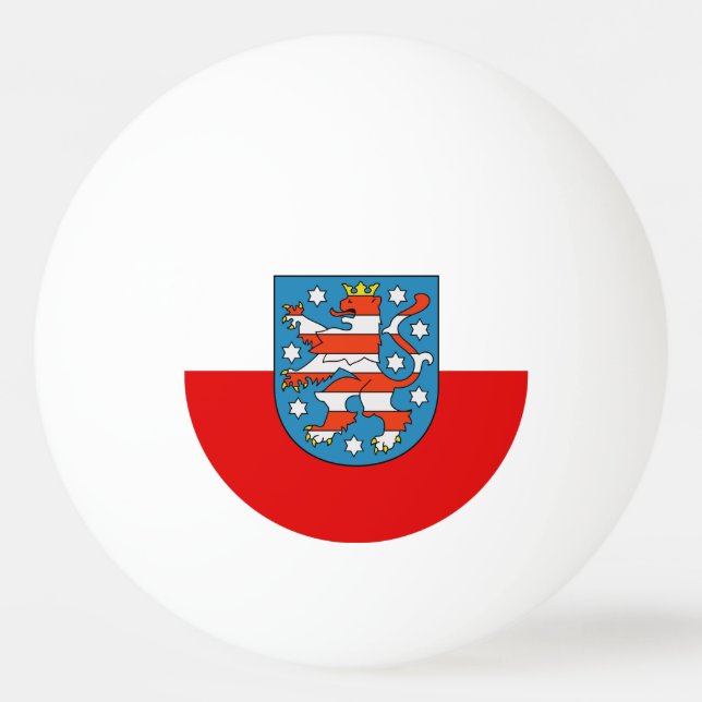 Balle De Ping Pong Drapeau de Thuringe Ping Pong Ball (Devant)
