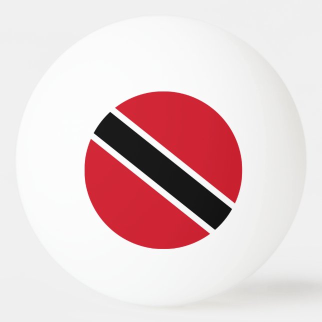Balle De Ping Pong Drapeau de Trinité-et-Tobago (Devant)