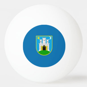 Balle De Ping Pong Drapeau de Zagreb, Croatie Ping-Pong Ball
