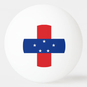 Balle De Ping Pong Drapeau des Antilles néerlandaises