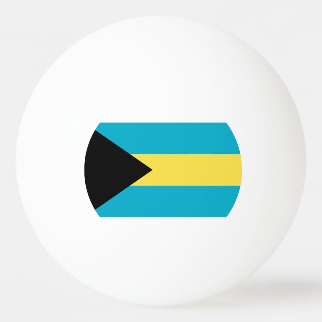 Balle De Ping Pong Drapeau des Bahamas (Dos)