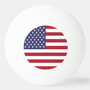 Balle De Ping Pong Drapeau des États-Unis