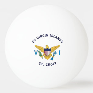 Balle De Ping Pong Drapeau des îles Vierges américaines St. Croix USV