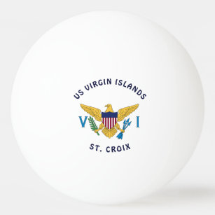 Balle De Ping Pong Drapeau des îles Vierges américaines St. Croix USV