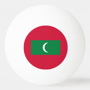 Balle De Ping Pong Drapeau des Maldives