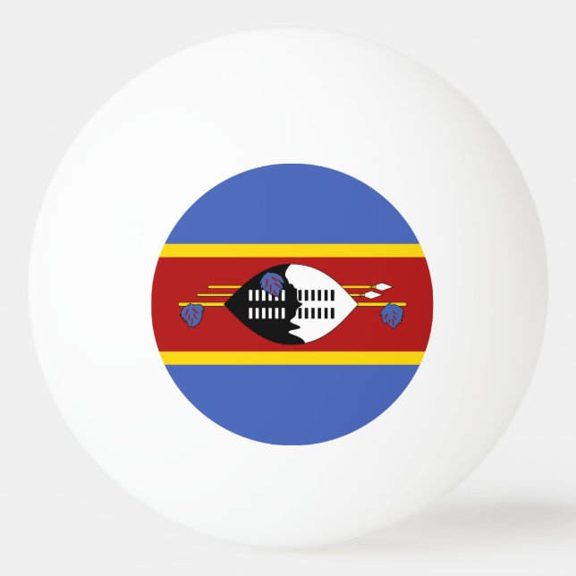 Balle De Ping Pong Drapeau d'Eswatini (Devant)