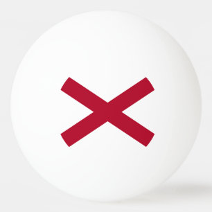 Balle De Ping Pong Drapeau d'État de l'Alabama