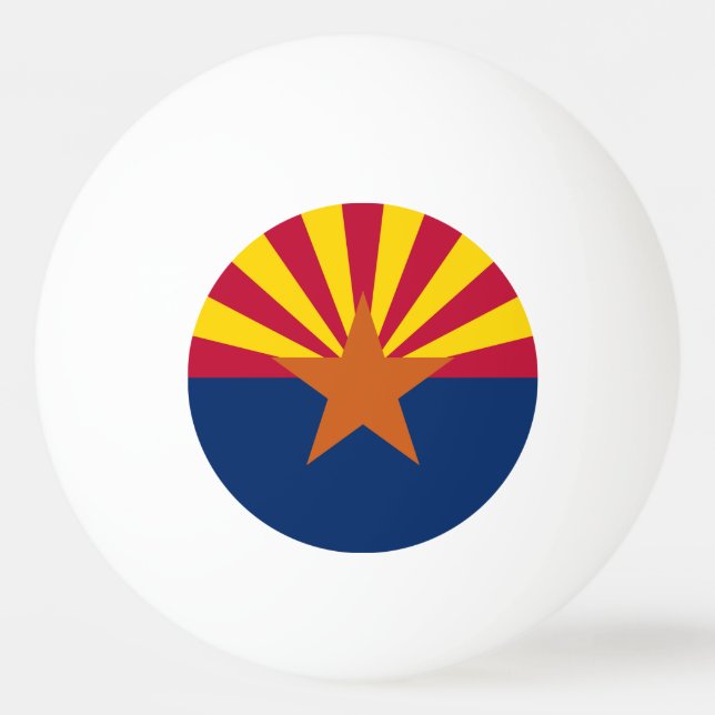 Balle De Ping Pong Drapeau d'État de l'Arizona (Devant)