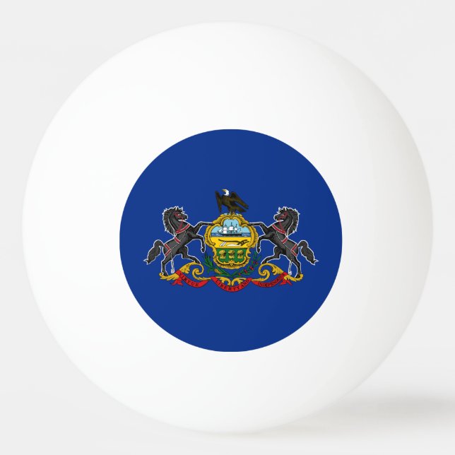 Balle De Ping Pong Drapeau d'État de Pennsylvanie (Devant)