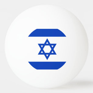 Balle De Ping Pong Drapeau d'Israël