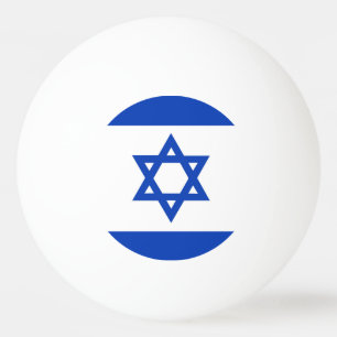 Balle De Ping Pong Drapeau d'Israël