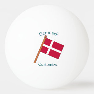 Balle De Ping Pong Drapeau du Danemark Thunder_Cove