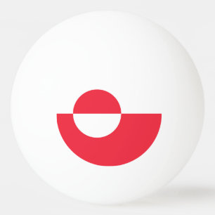 Balle De Ping Pong Drapeau du Groenland