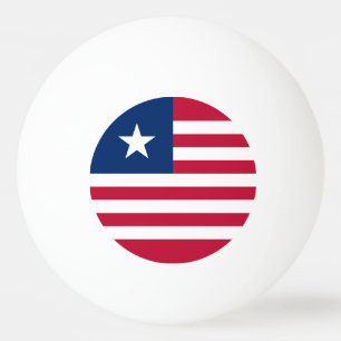 Balle De Ping Pong Drapeau du Libéria