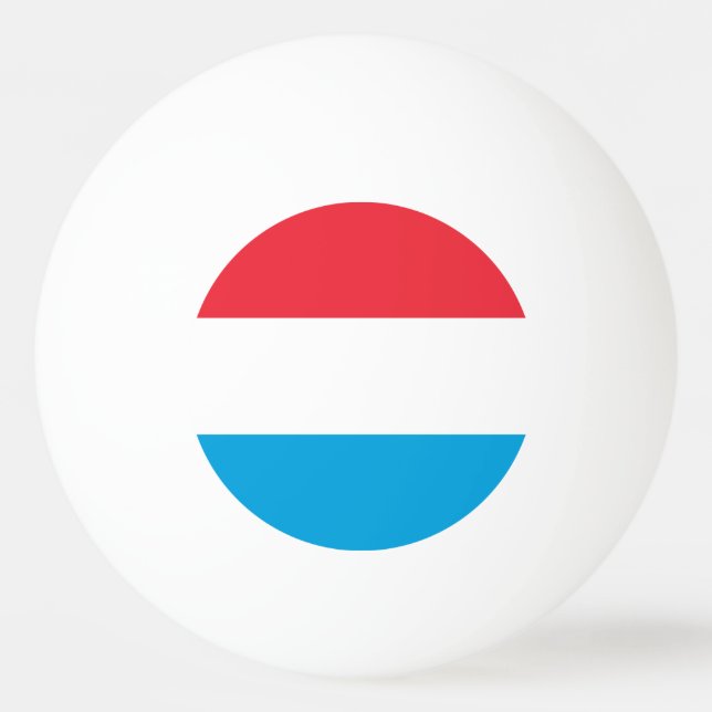 Balle De Ping Pong Drapeau du Luxembourg (Devant)