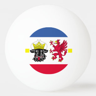 Balle De Ping Pong Drapeau du Mecklembourg-Poméranie occidentale